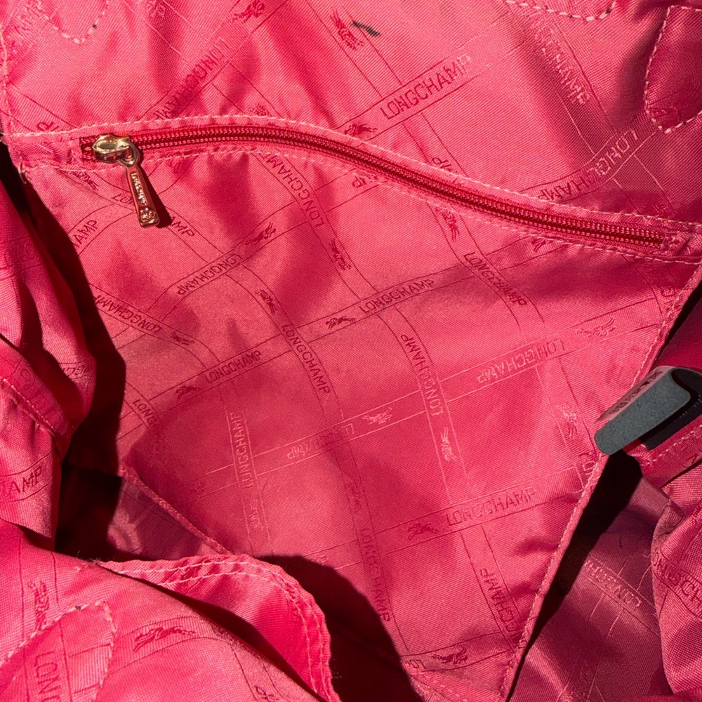 Longchamp leather bag with embroidery - Picture 10 of 11